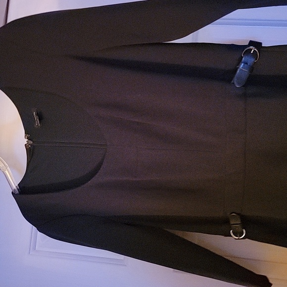 Ann Taylor Dresses & Skirts - Blue Fit and Flare Dress with 3/4 Sleeves and Scoop Neck